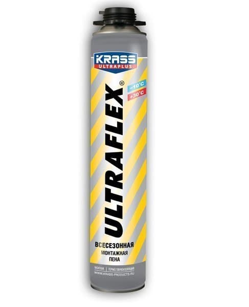 Пена монтажная KRASS ULTRAFLEX Пистолетная 0,7 л