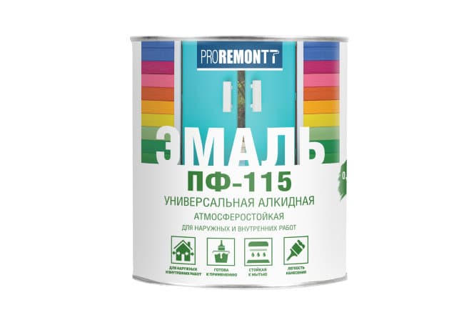 Эмаль ПФ-115 PROREMONT Синий 0,9 кг Эмаль ПФ-115 PROREMONT Синий 0,9 кг